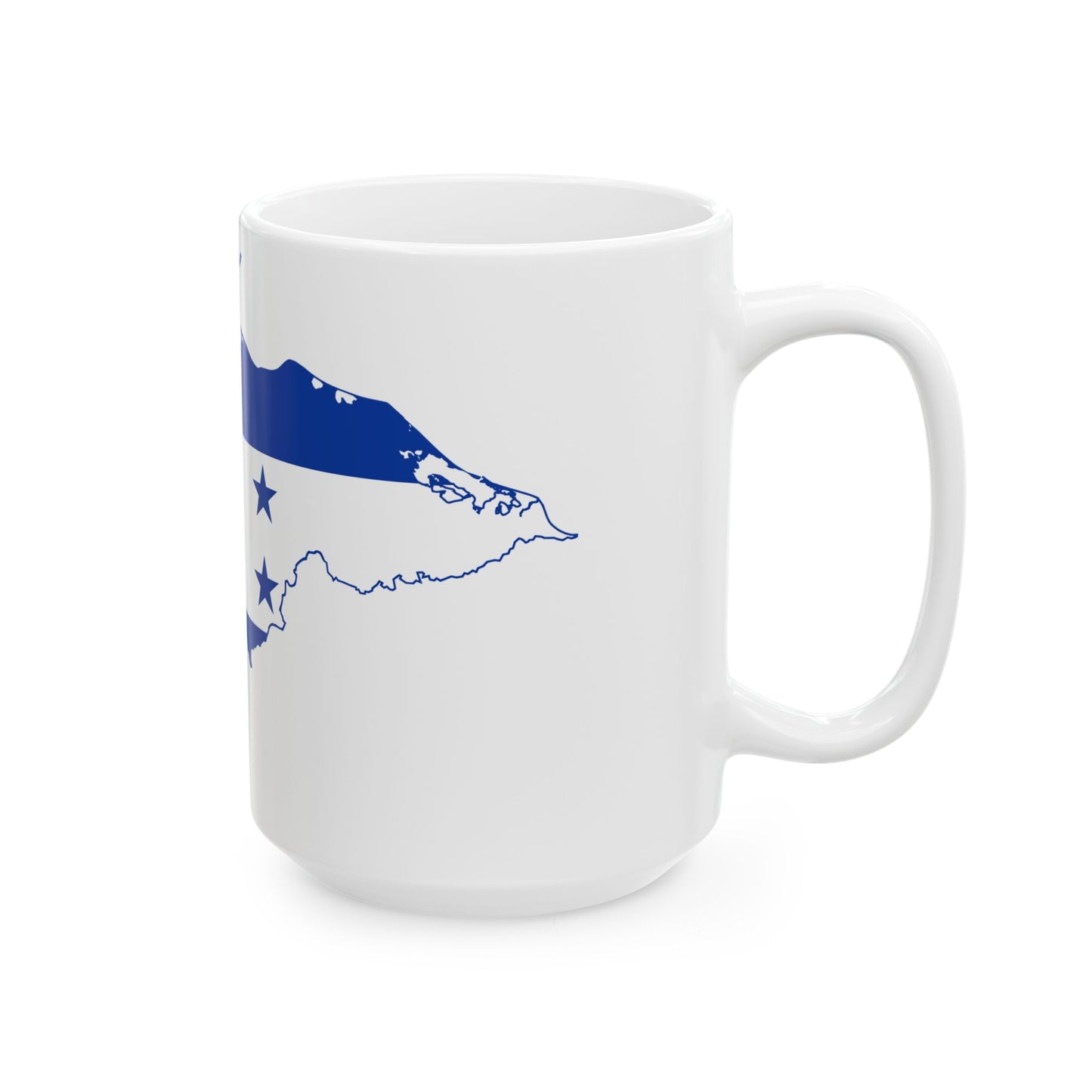 Flag map of Honduras 1949 - 2022 (Honduras) White Coffee Mug-Go Mug Yourself