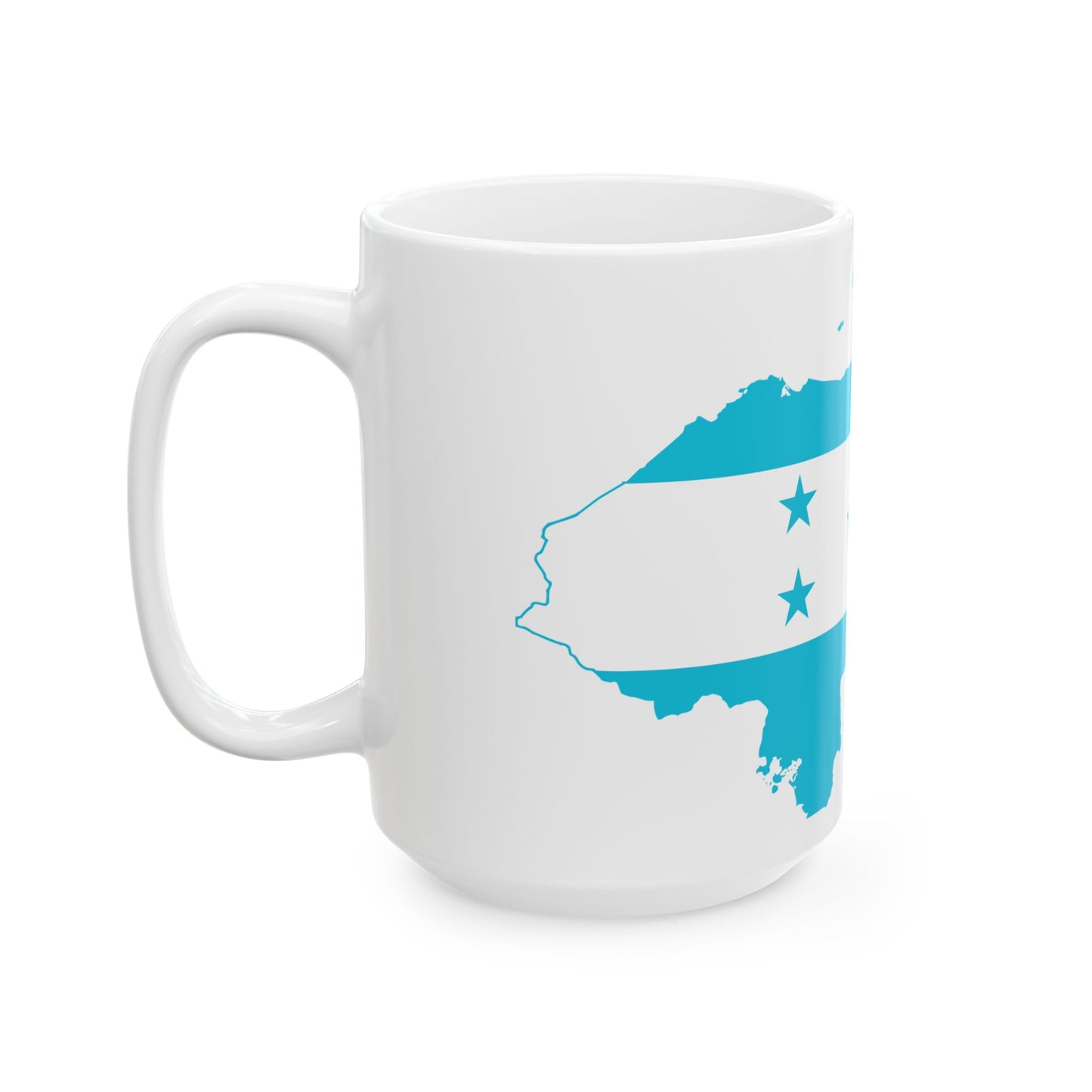 Flag-map of Honduras (Honduras) White Coffee Mug-Go Mug Yourself