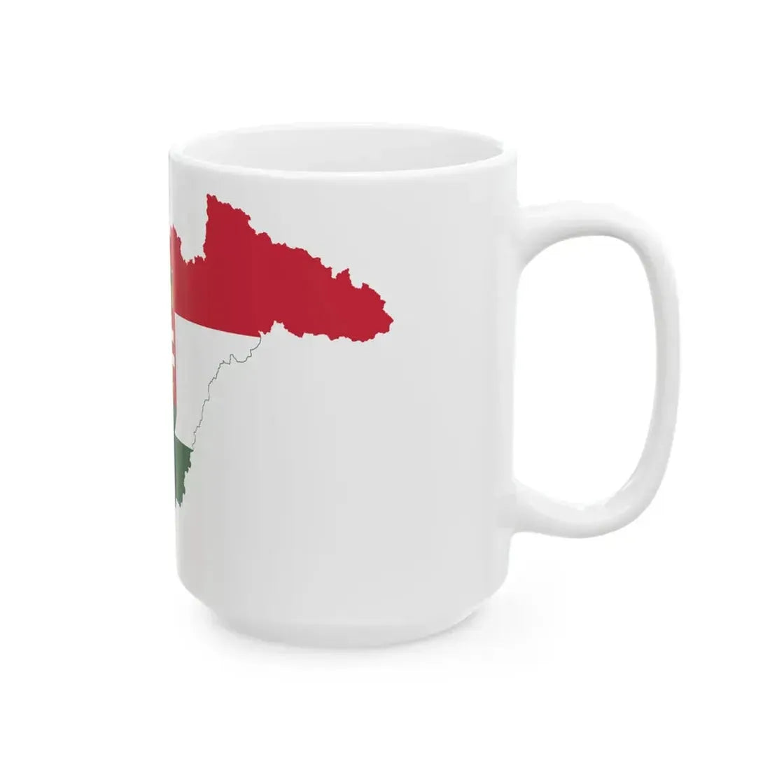 Flag-map of Hungary 1939-1940 (Hungary) White Coffee Mug - Go Mug Yourself
