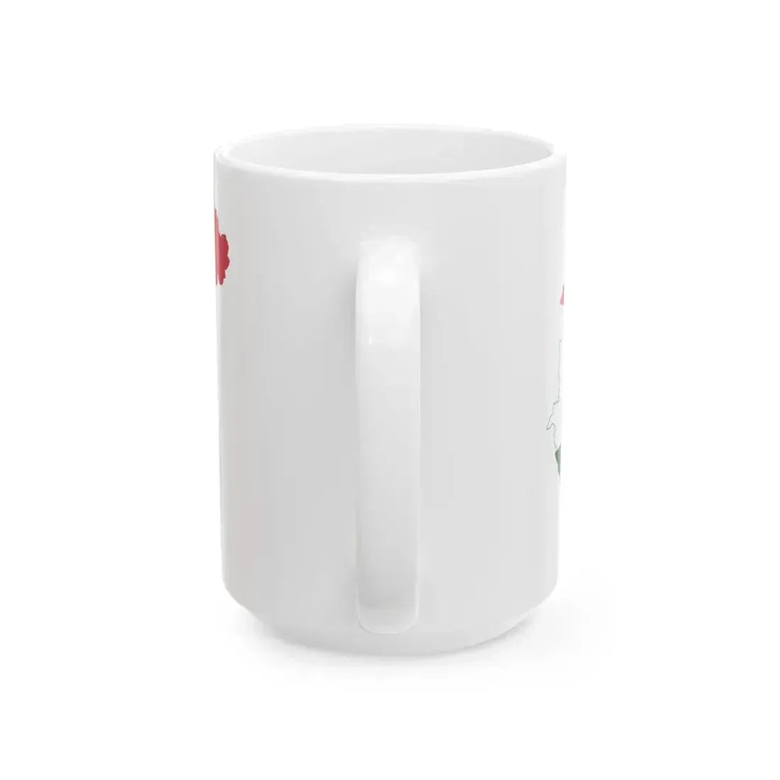 Flag-map of Hungary 1949-1956 (Hungary) White Coffee Mug - Go Mug Yourself