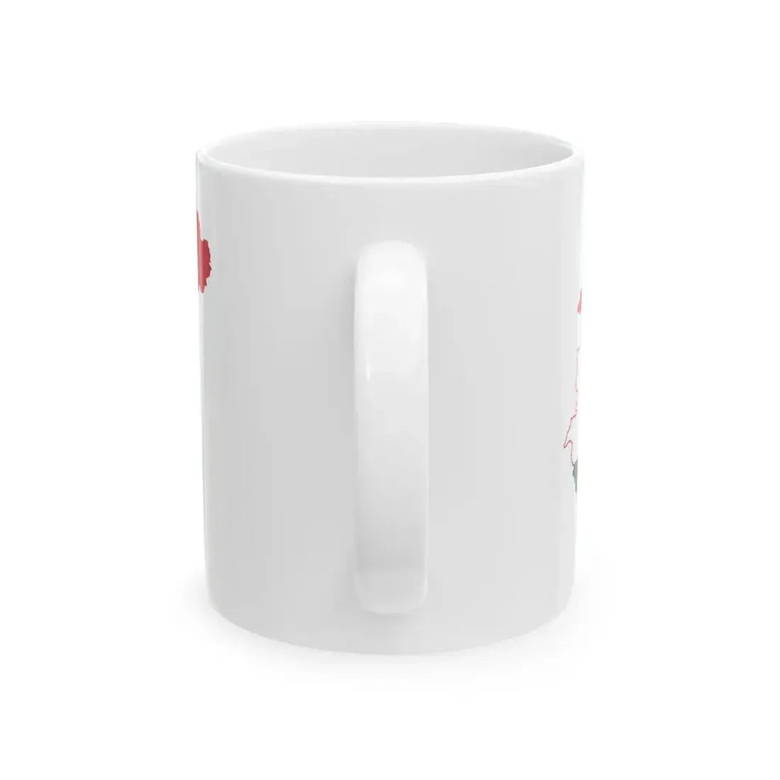 Flag-map of Hungary (Hungary) White Coffee Mug - Go Mug Yourself
