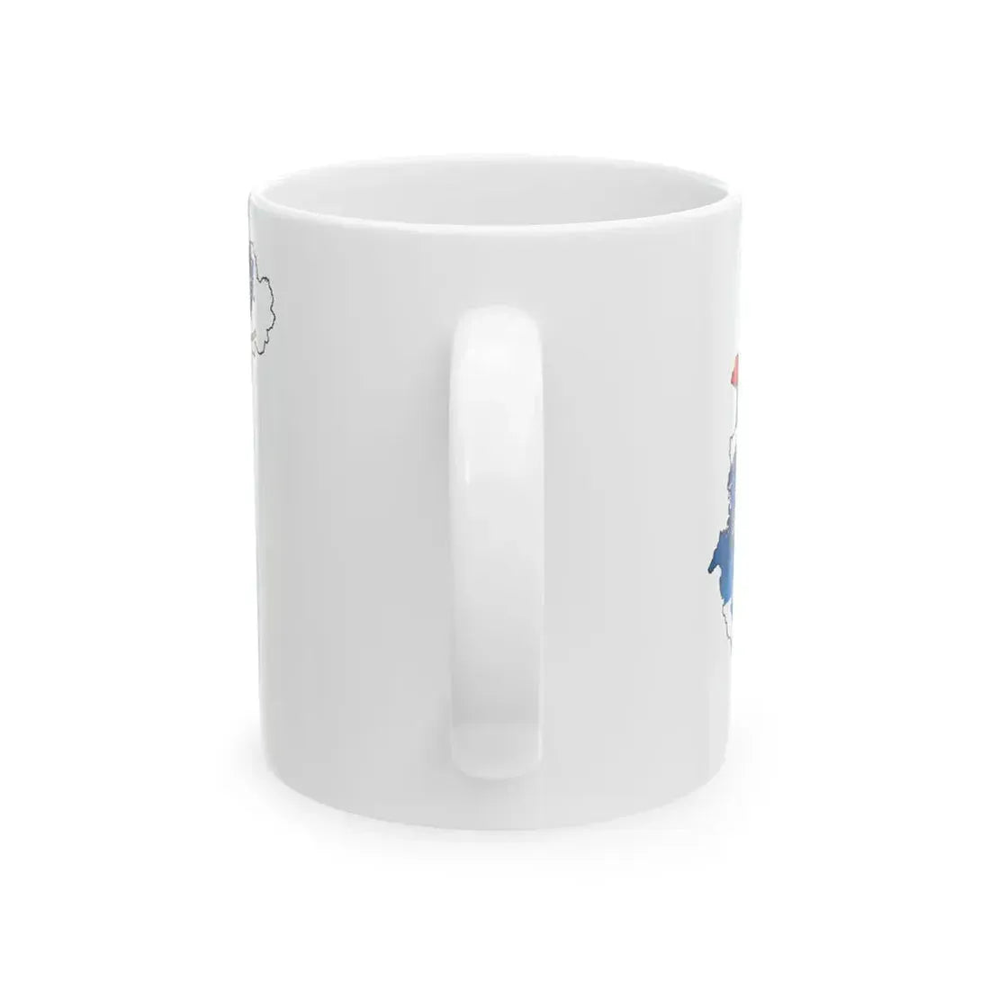 Flag-map of Hungary subdivisions (Hungary) White Coffee Mug - Go Mug Yourself