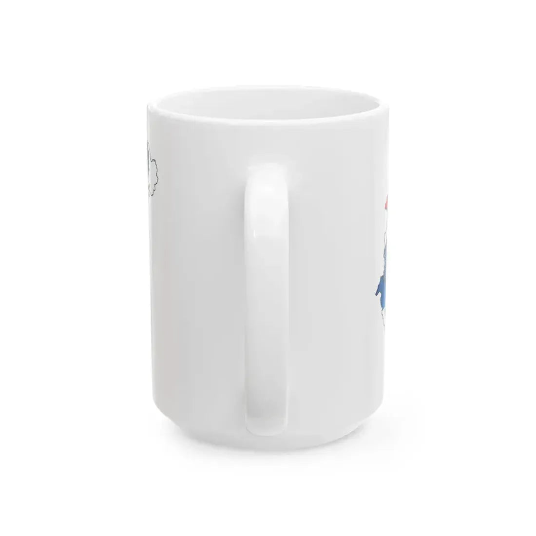 Flag-map of Hungary subdivisions (Hungary) White Coffee Mug - Go Mug Yourself