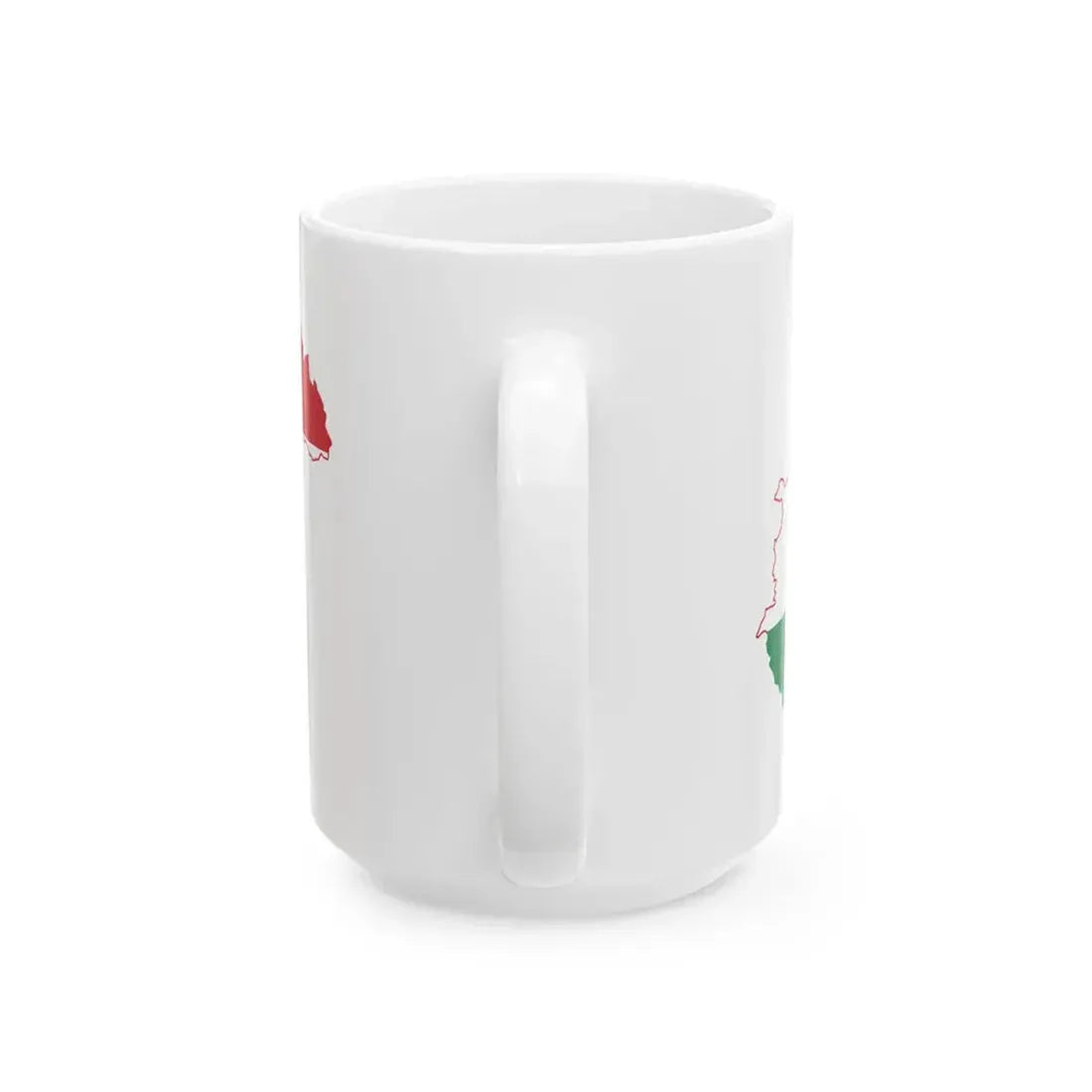 Flag-map of Hungary with Zakarpattia Oblast (Hungary) White Coffee Mug - Go Mug Yourself