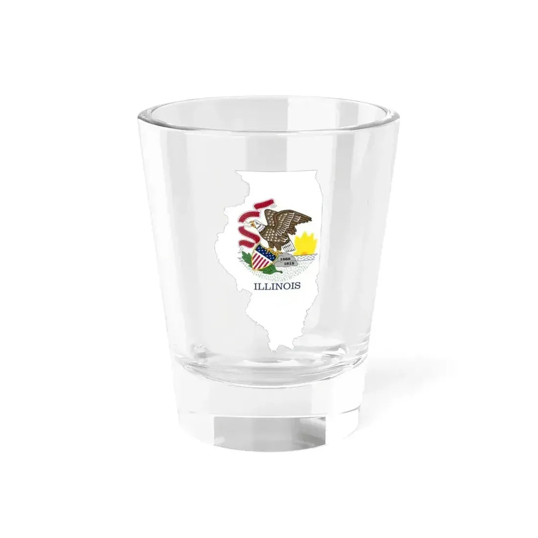 Flag map of Illinois (United States) Shot Glass 1.5oz 1.5oz - Go Mug Yourself