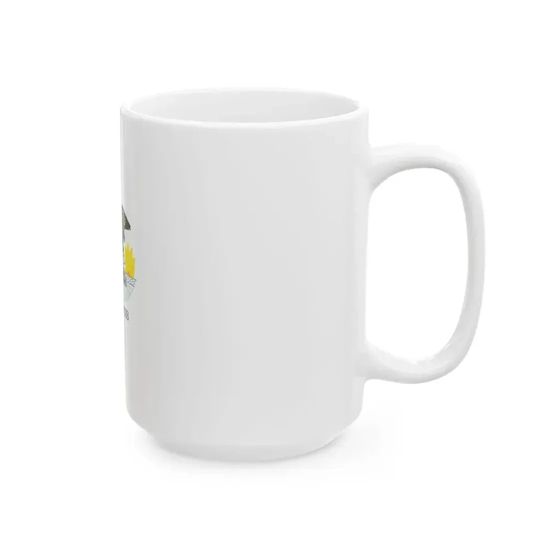 Flag-map of Illinois without stroke (United States) White Coffee Mug - Go Mug Yourself