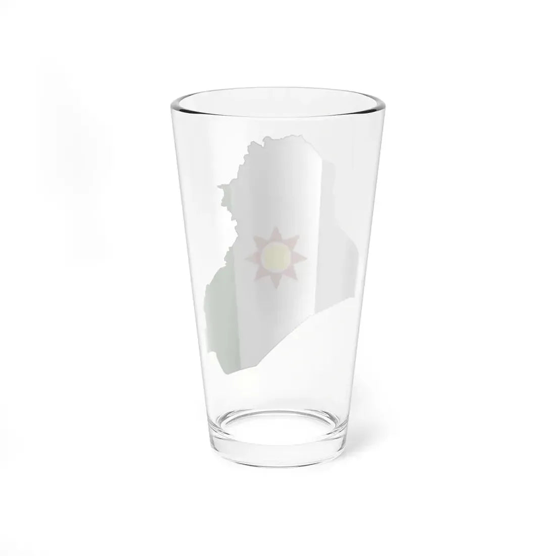 Flag-map of Iraq 1959-1963 (Iraq) Pint Glass 16oz - Go Mug Yourself