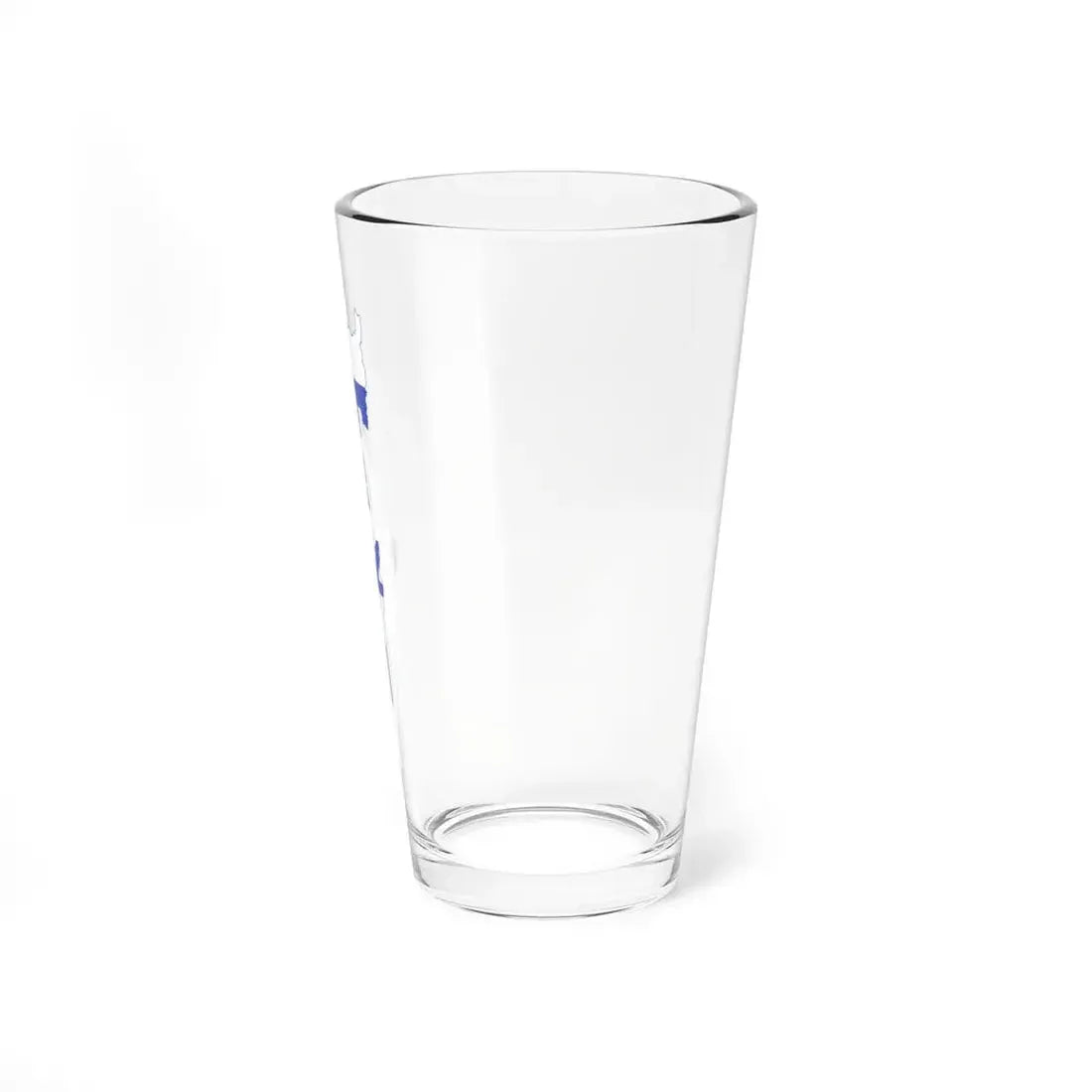 Flag-map of Israel precise boundaries (Israel) Pint Glass 16oz - Go Mug Yourself