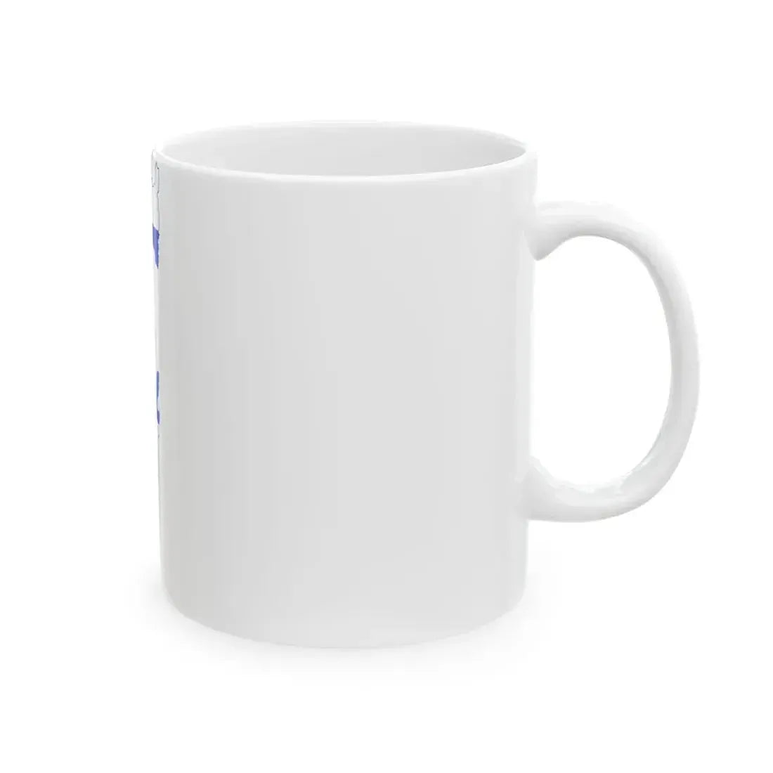 Flag-map of Israel precise boundaries (Israel) White Coffee Mug - Go Mug Yourself