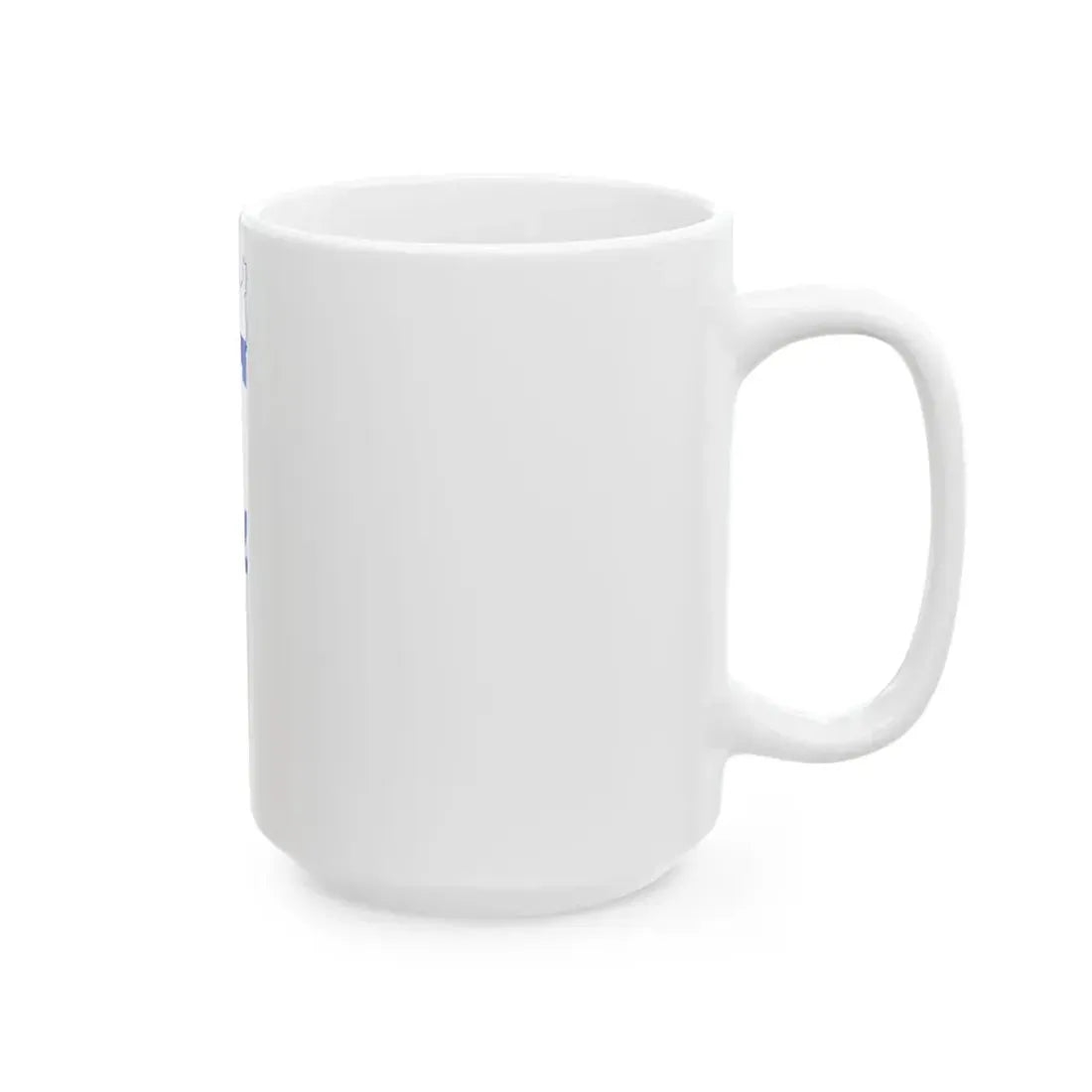 Flag-map of Israel precise boundaries (Israel) White Coffee Mug - Go Mug Yourself