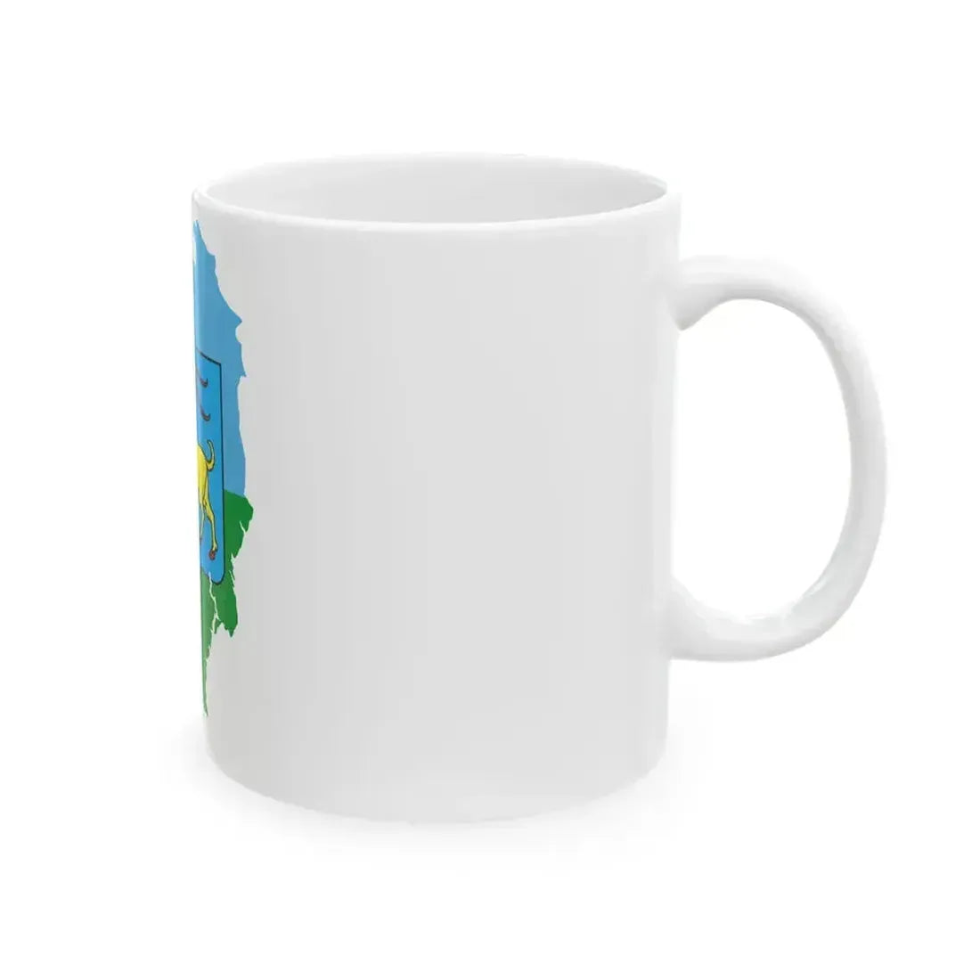 Flag map of Istria County (Croatia) White Coffee Mug - Go Mug Yourself