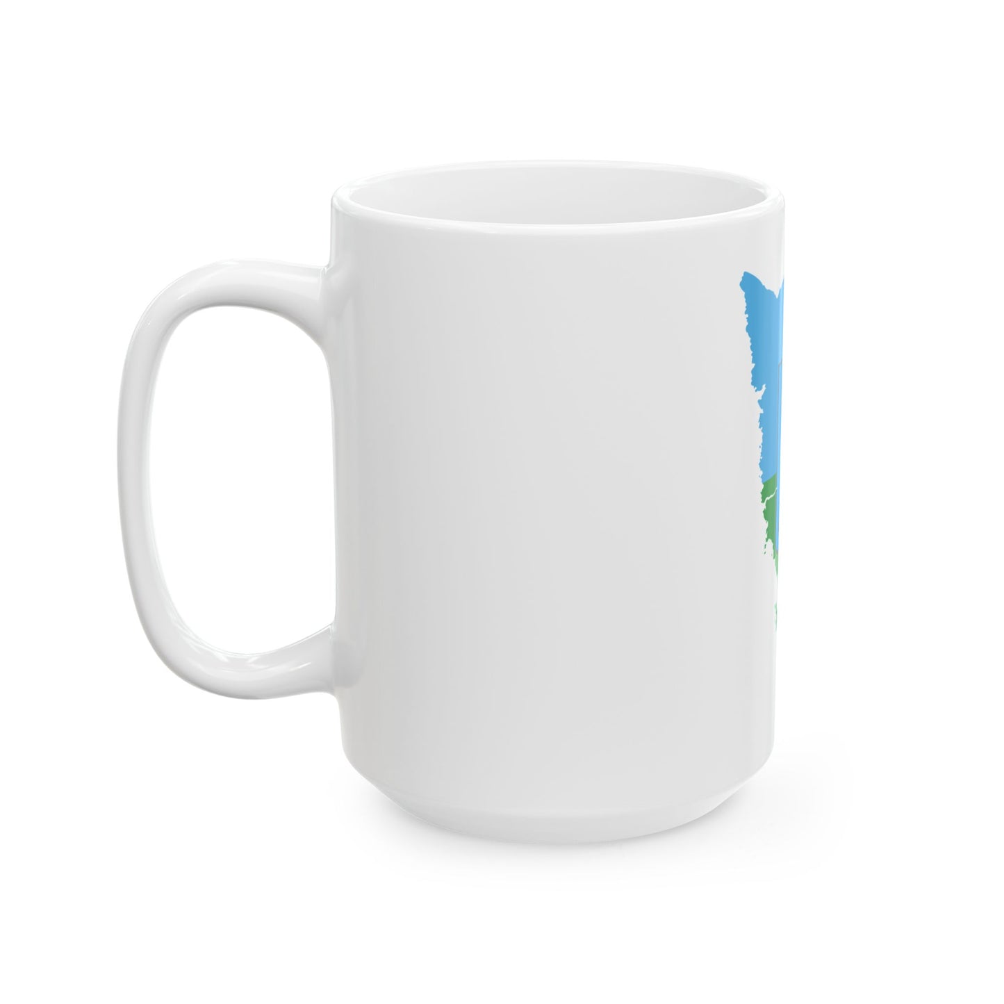 Flag map of Istria County (Croatia) White Coffee Mug-Go Mug Yourself