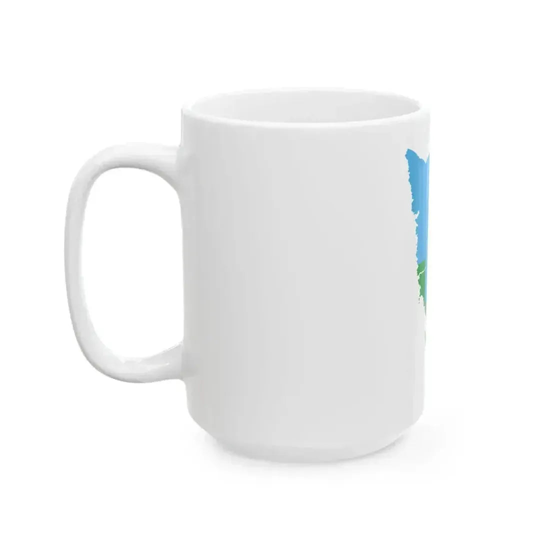 Flag map of Istria County (Croatia) White Coffee Mug - Go Mug Yourself