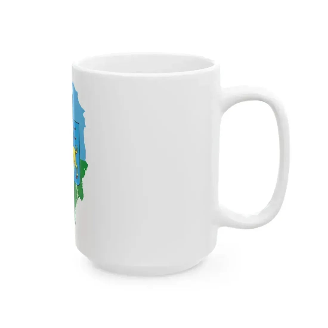 Flag map of Istria County (Croatia) White Coffee Mug - Go Mug Yourself