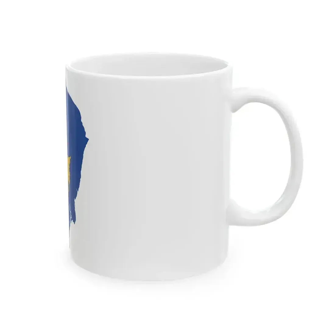 Flag map of Istria Peninsula (Croatia) White Coffee Mug - Go Mug Yourself