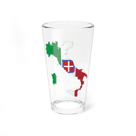 Flag-map of Italy 1870-1919 (Italy) Pint Glass 16oz 16oz - Go Mug Yourself