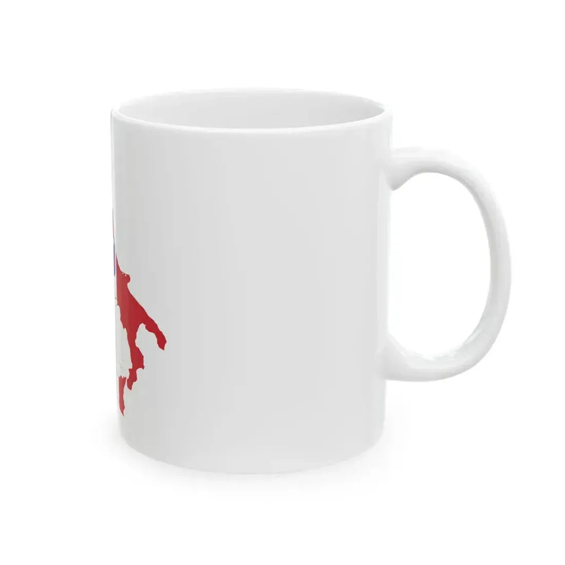 Flag-map of Italy 1870-1919 (Italy) White Coffee Mug - Go Mug Yourself