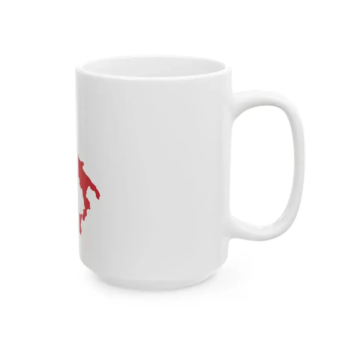 Flag-map of Italy civil ensign (Italy) White Coffee Mug - Go Mug Yourself