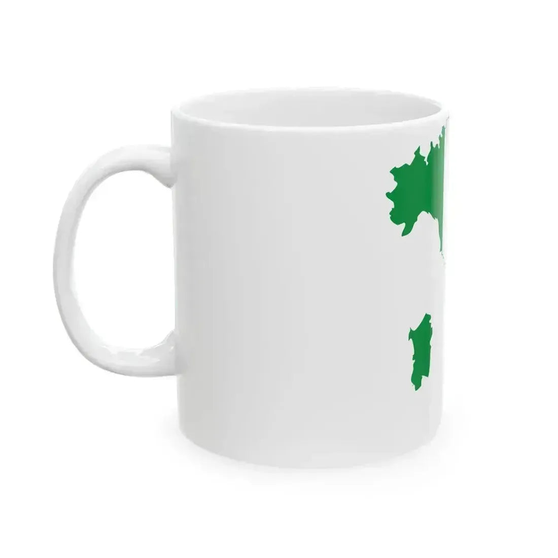 Flag map of Italy (Italy) White Coffee Mug - Go Mug Yourself