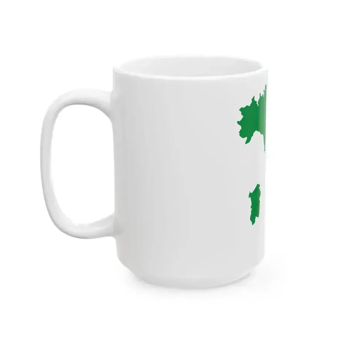 Flag map of Italy (Italy) White Coffee Mug - Go Mug Yourself