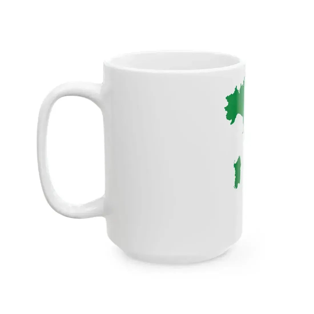 Flag-map of Italy (Italy) White Coffee Mug - Go Mug Yourself