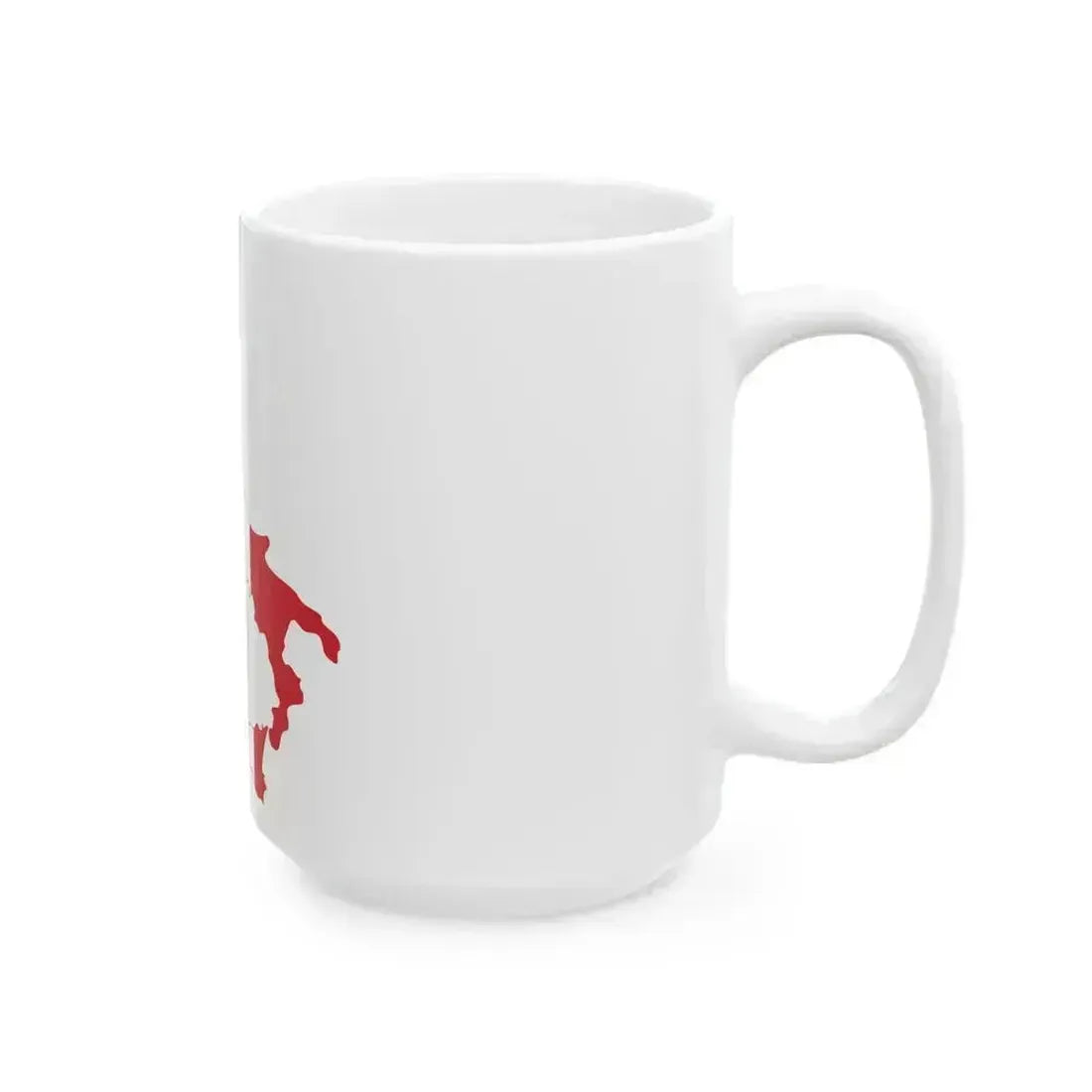 Flag map of Italy (Italy) White Coffee Mug - Go Mug Yourself
