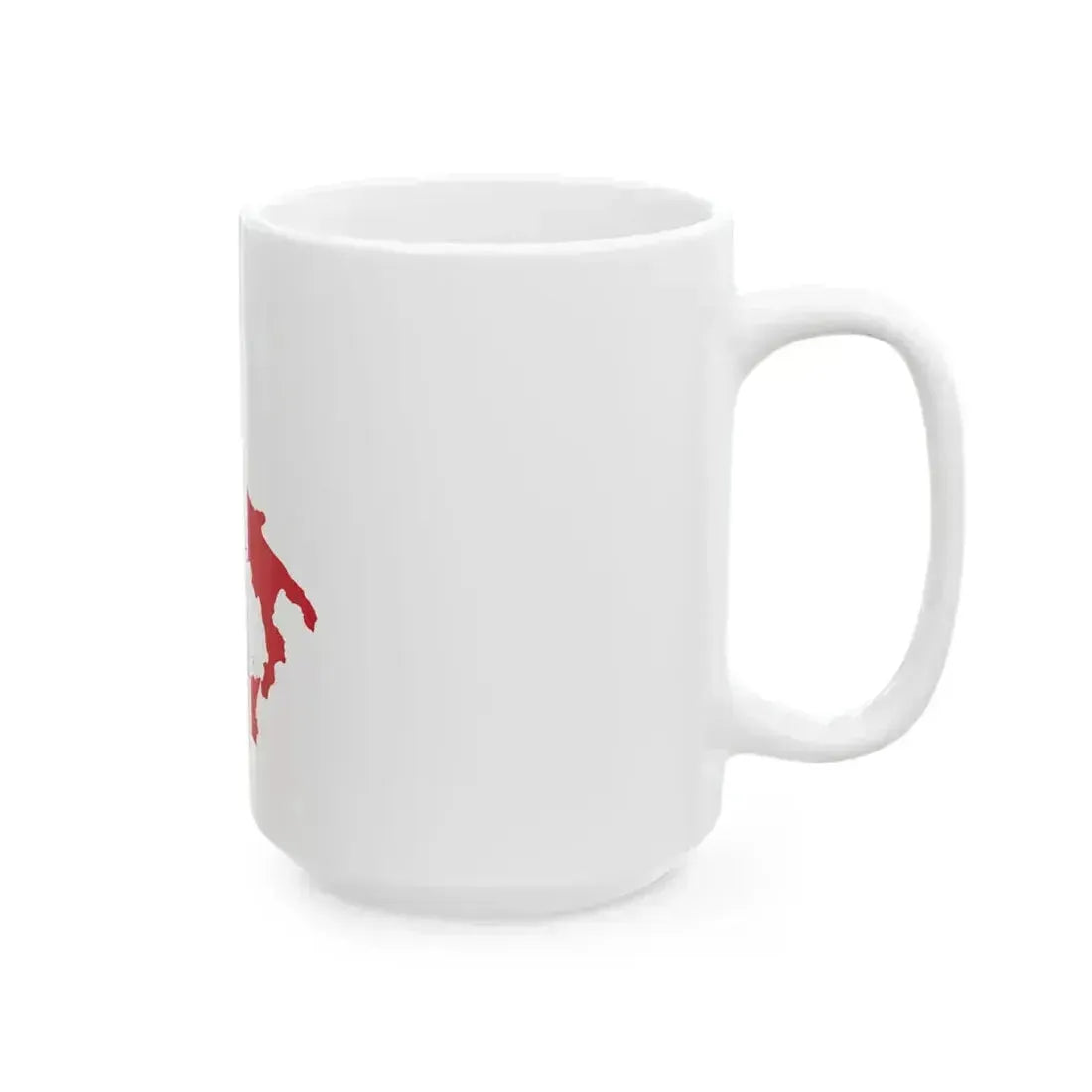 Flag-map of Italy (Italy) White Coffee Mug - Go Mug Yourself