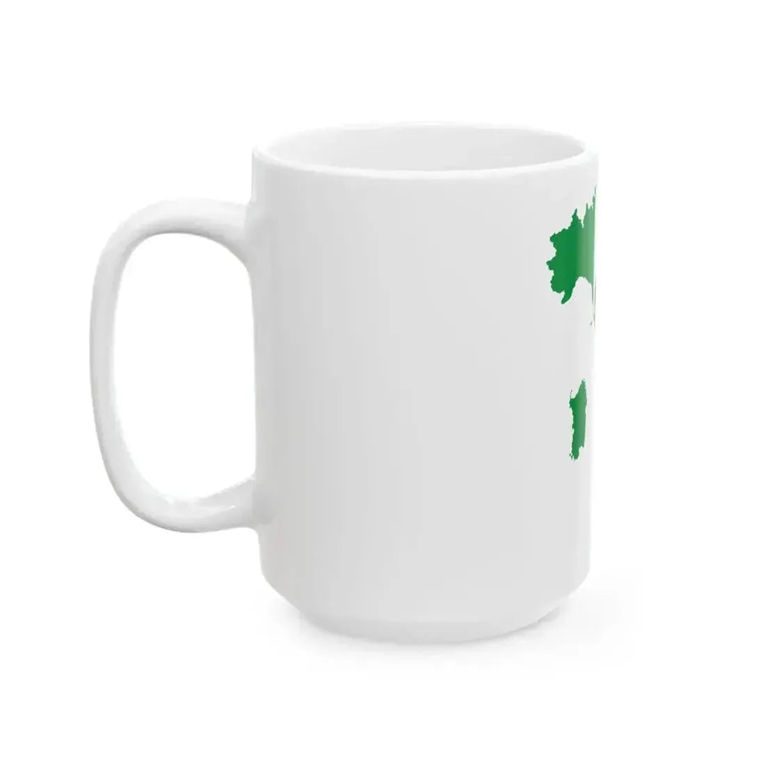 Flag map of Italy State Ensign (Italy) White Coffee Mug - Go Mug Yourself