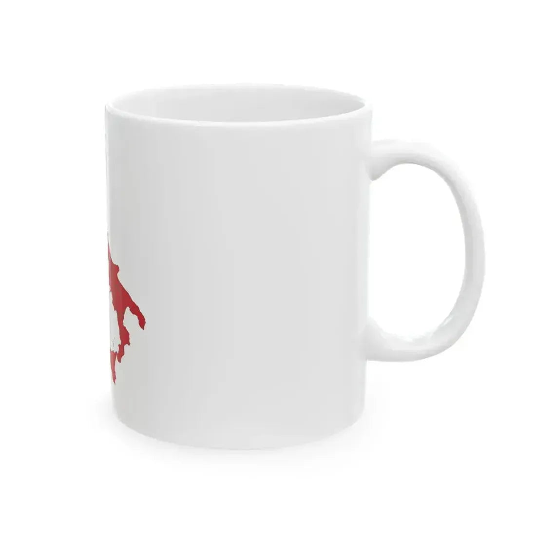 Flag map of Italy with regions (Italy) White Coffee Mug - Go Mug Yourself