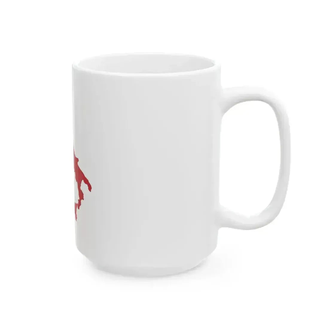 Flag map of Italy with regions (Italy) White Coffee Mug - Go Mug Yourself