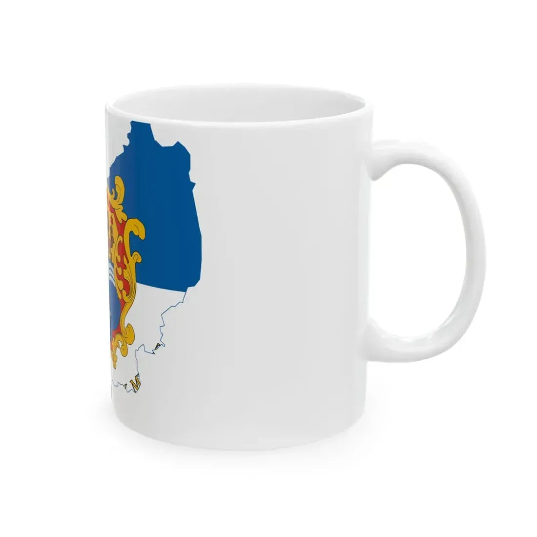 Flag-map of Jasz-Nagykun-Szolnok County (Hungary) White Coffee Mug - Go Mug Yourself