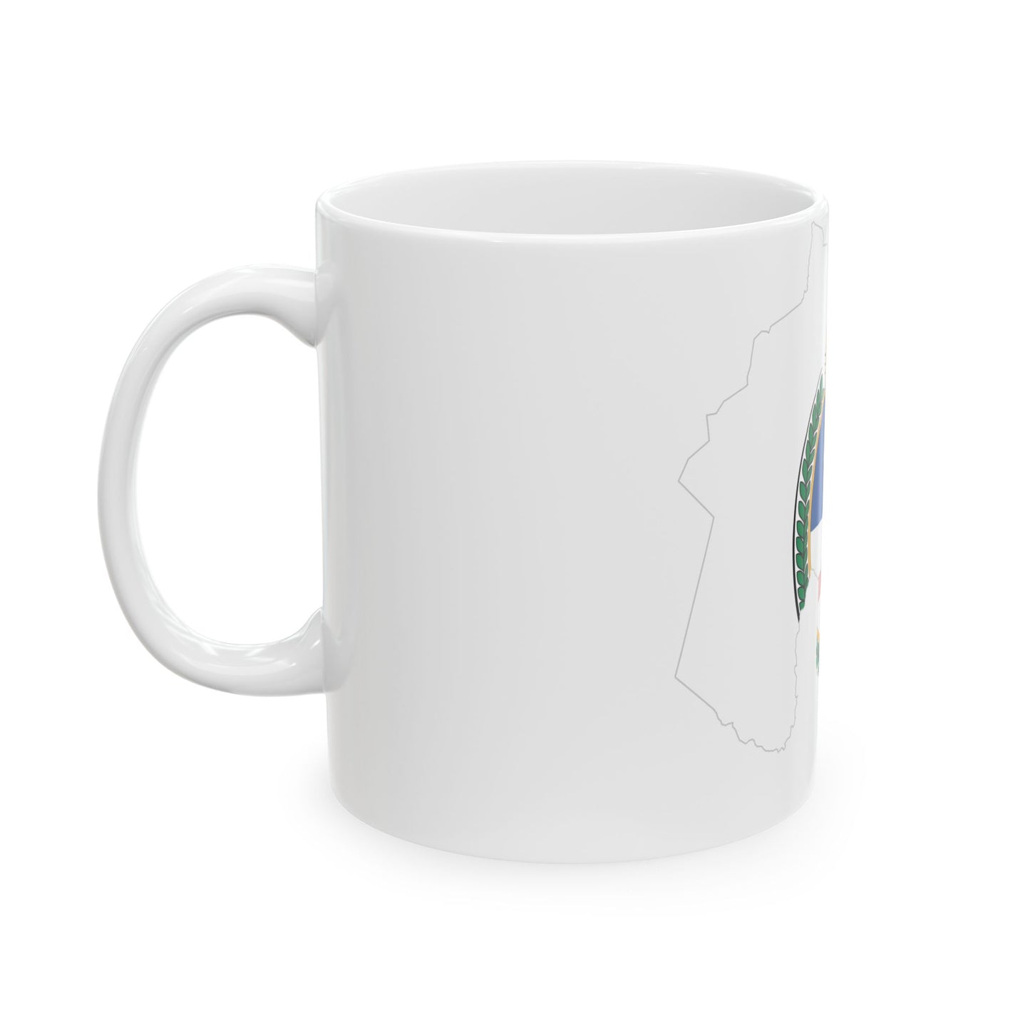 Flag-map of Jujuy Province (Argentina) White Coffee Mug-Go Mug Yourself