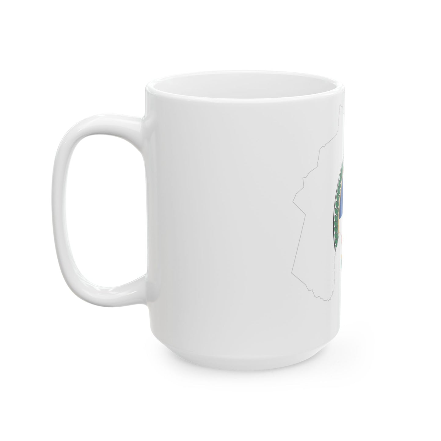 Flag-map of Jujuy Province (Argentina) White Coffee Mug-Go Mug Yourself