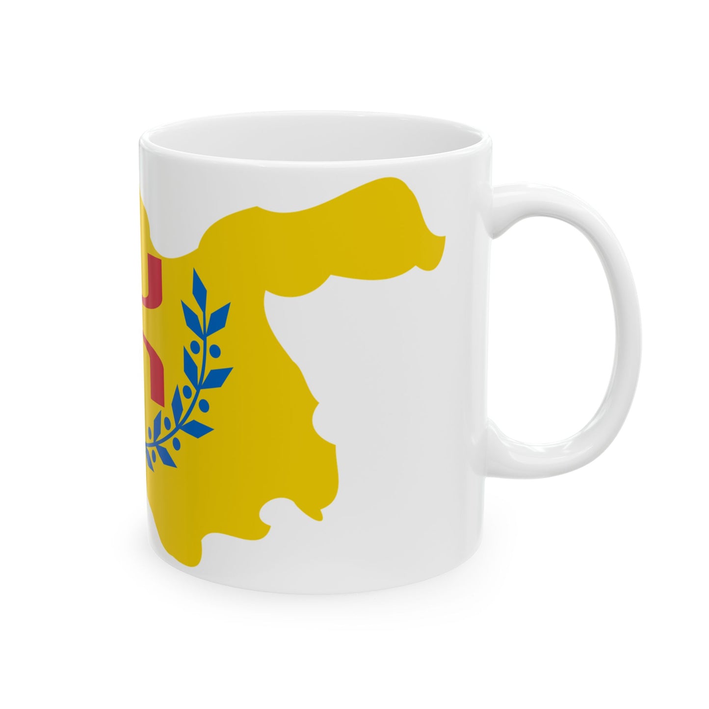 Flag-map of Kabylia (Algeria) White Coffee Mug-Go Mug Yourself
