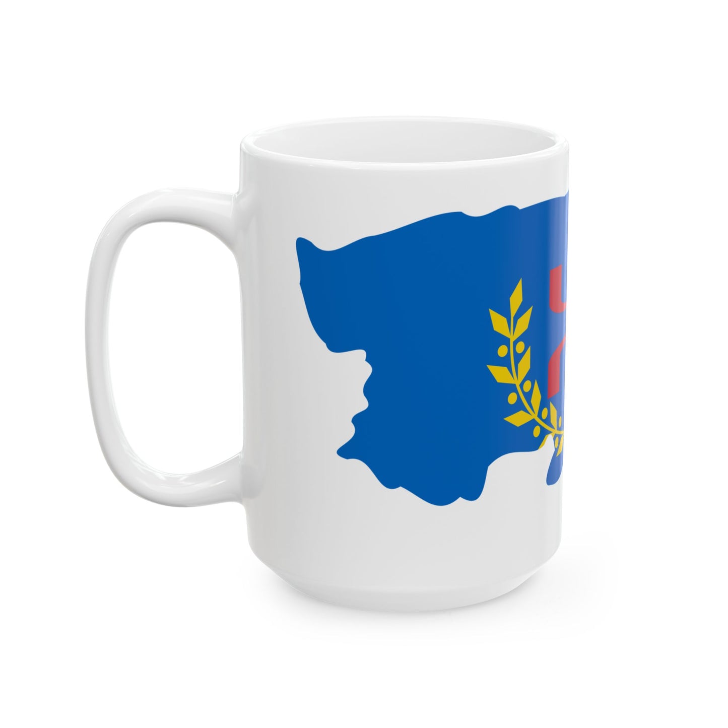 Flag-map of Kabylia (Algeria) White Coffee Mug-Go Mug Yourself