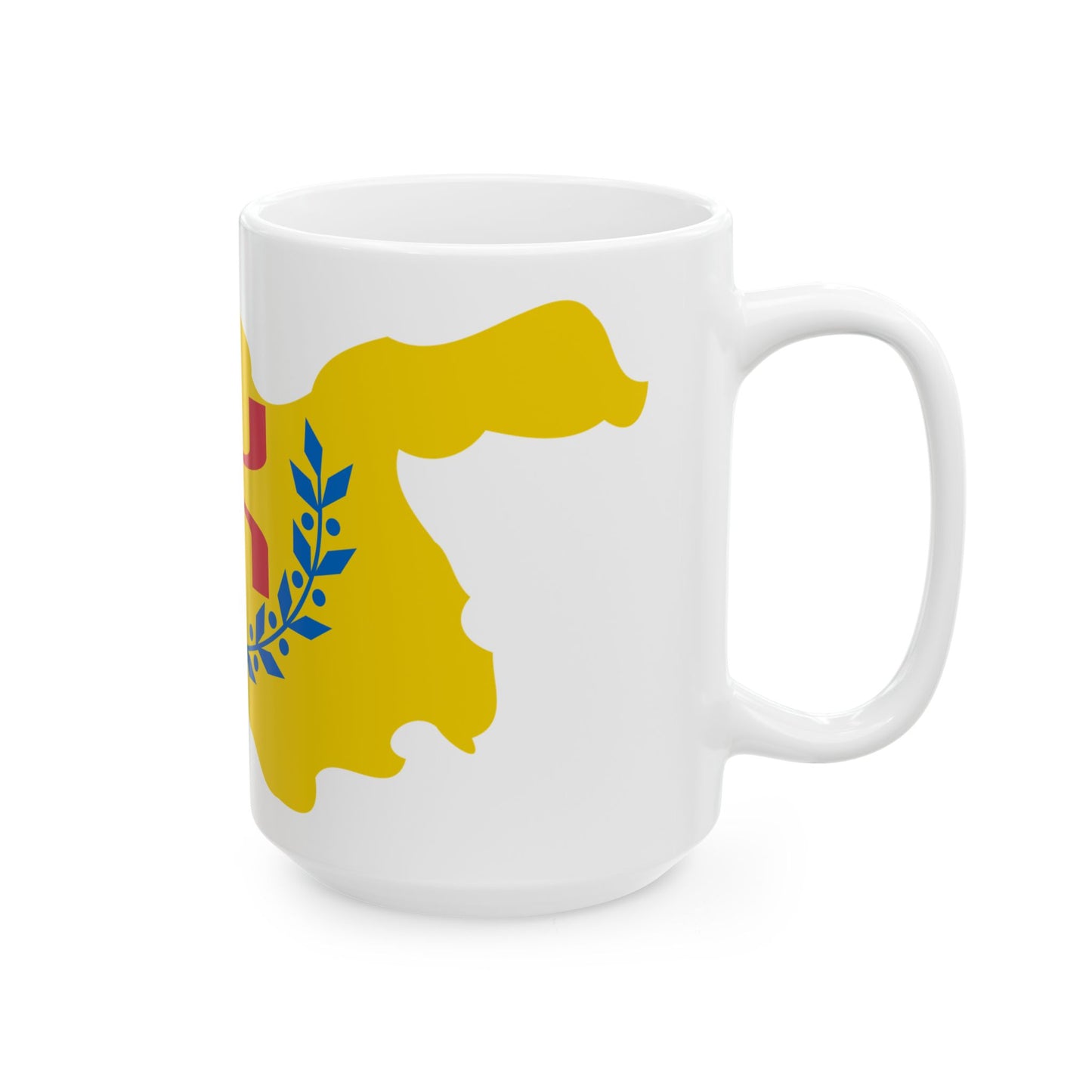 Flag-map of Kabylia (Algeria) White Coffee Mug-Go Mug Yourself
