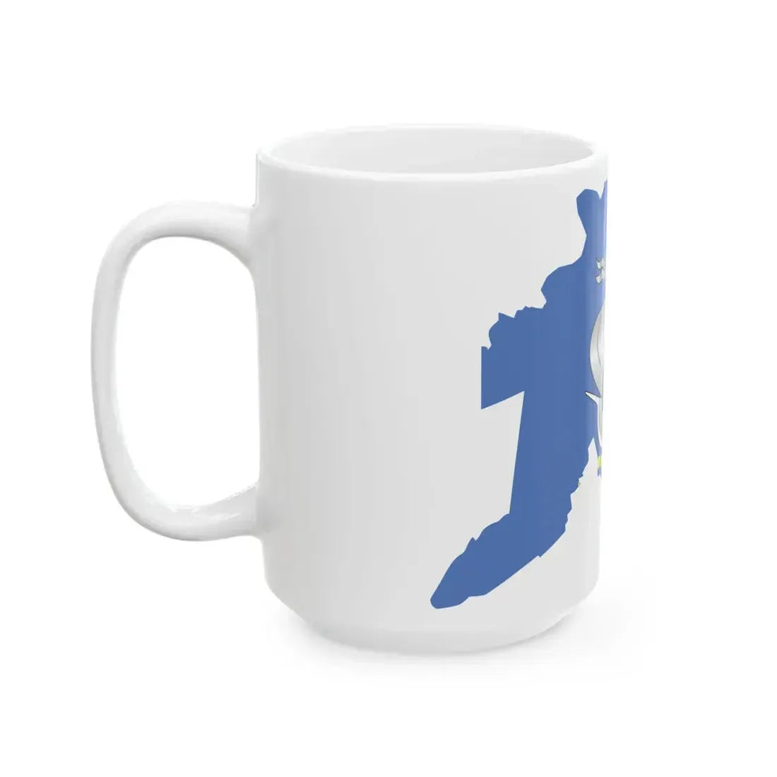 Flag-map of Kaliningrad (Russia) White Coffee Mug - Go Mug Yourself
