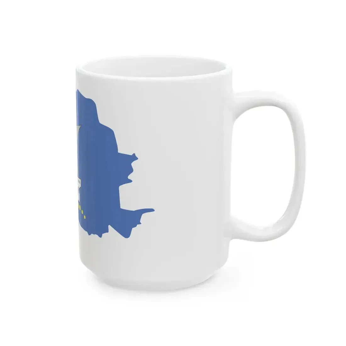 Flag-map of Kaliningrad (Russia) White Coffee Mug - Go Mug Yourself