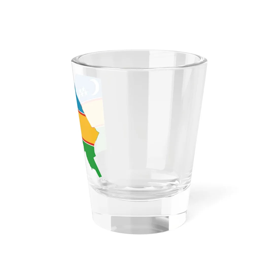 Flag-map of Karakalpakstan (Uzbekistan) Shot Glass 1.5oz - Go Mug Yourself