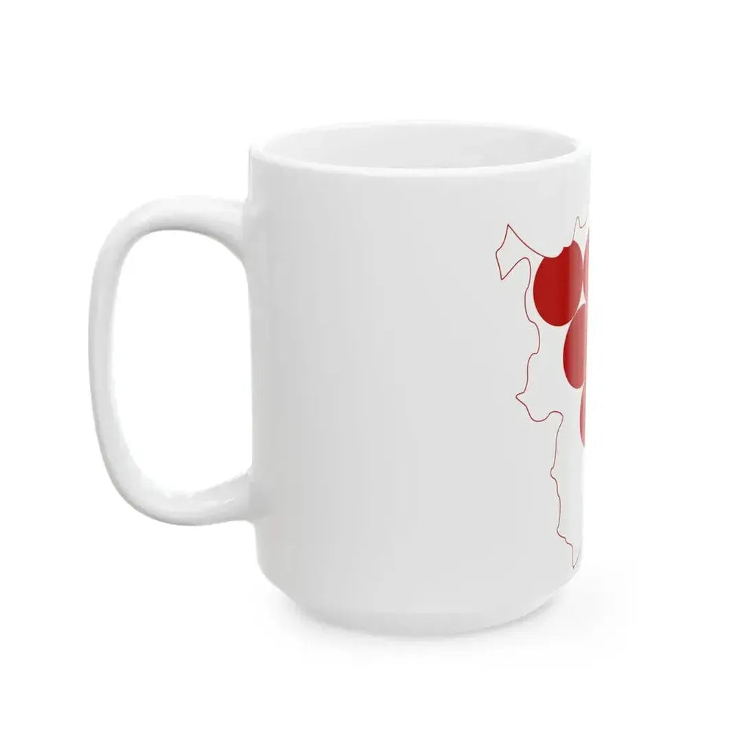 Flag map of Kavadarci Municipality (North Macedonia) White Coffee Mug - Go Mug Yourself