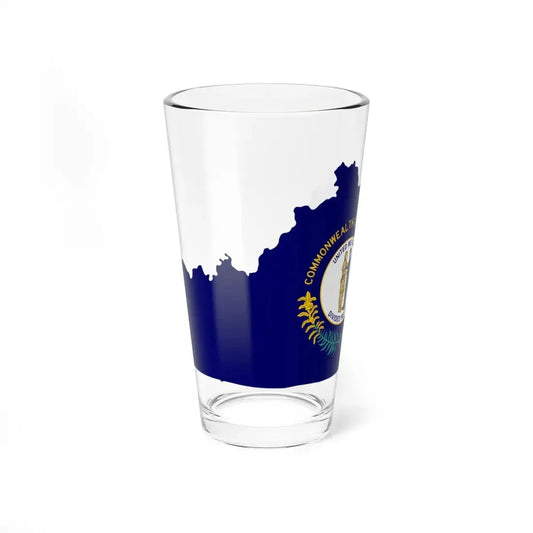 Flag-map of Kentucky (United States) Pint Glass 16oz 16oz - Go Mug Yourself
