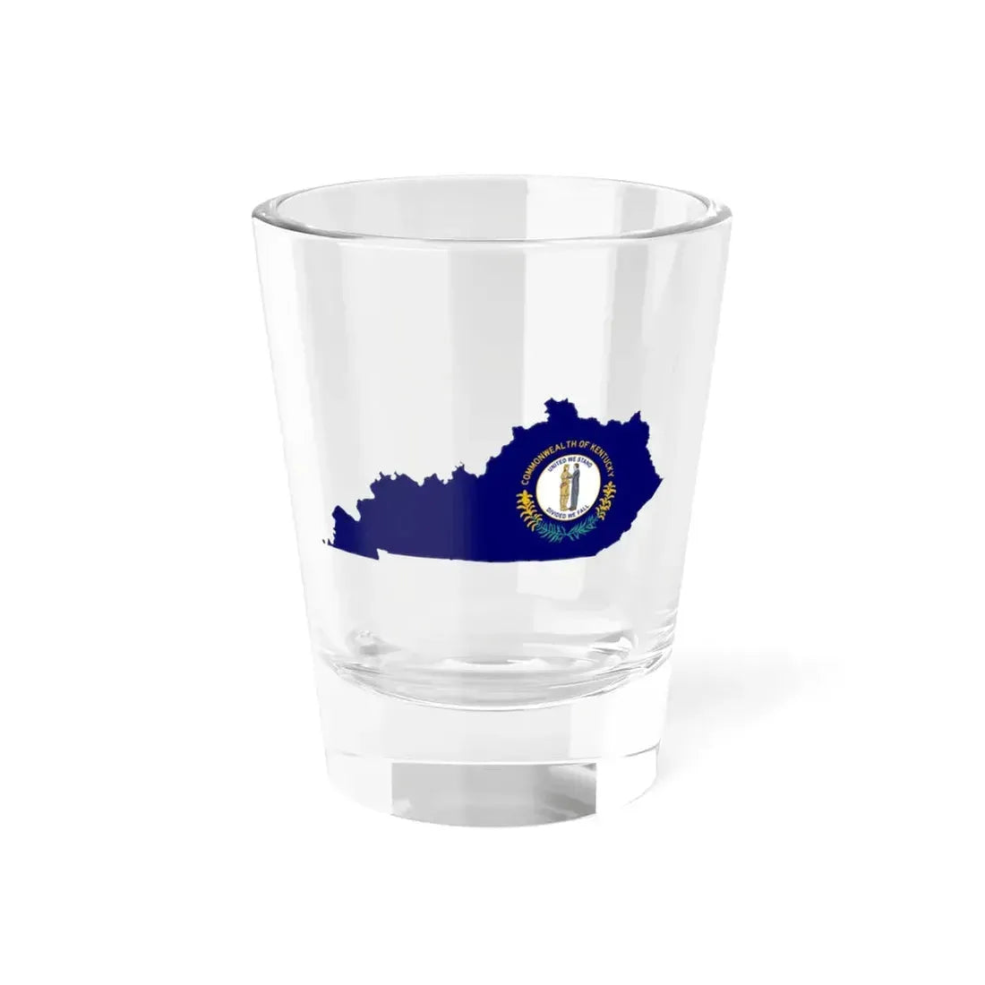 Flag-map of Kentucky (United States) Shot Glass 1.5oz 1.5oz - Go Mug Yourself