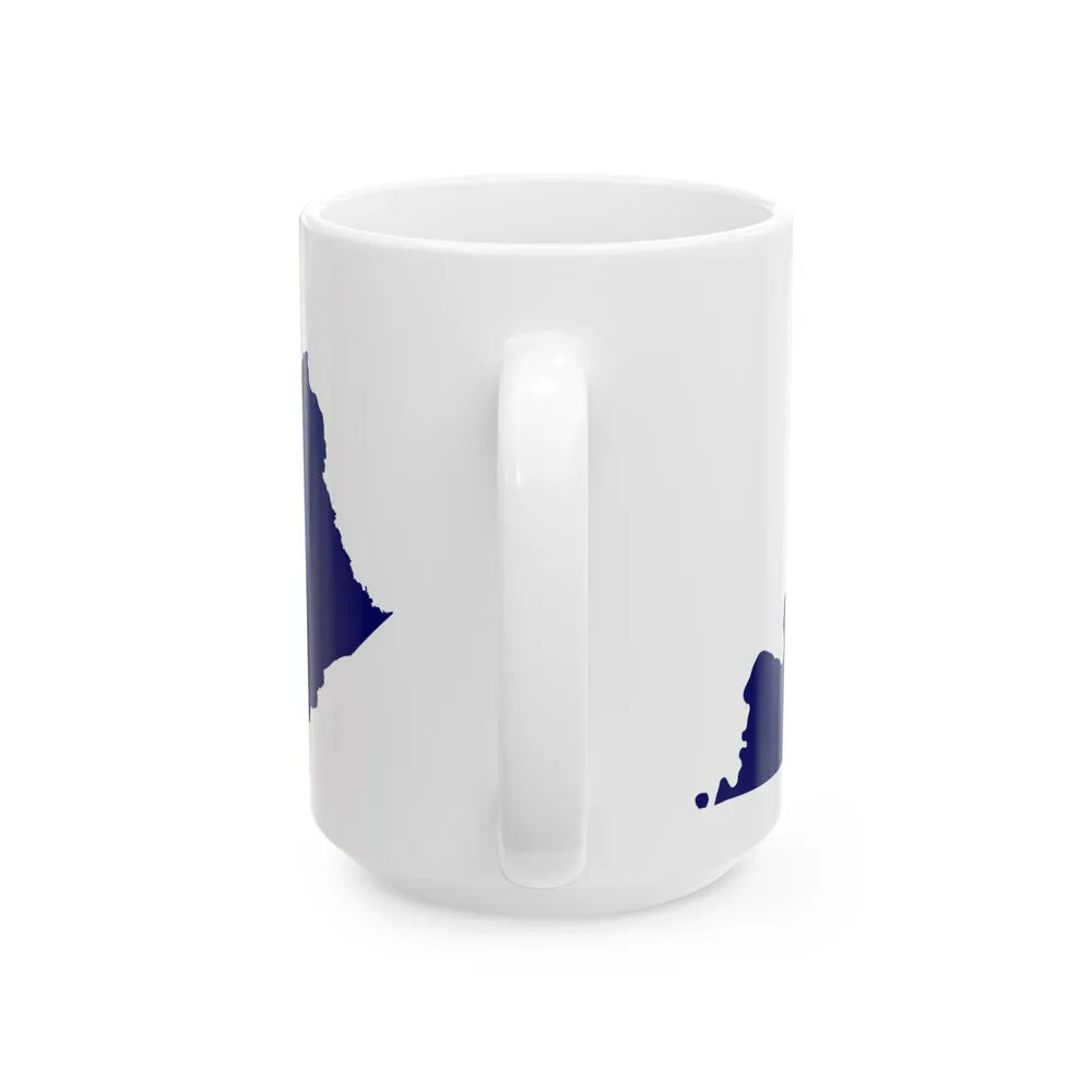 Flag-map of Kentucky (United States) White Coffee Mug - Go Mug Yourself