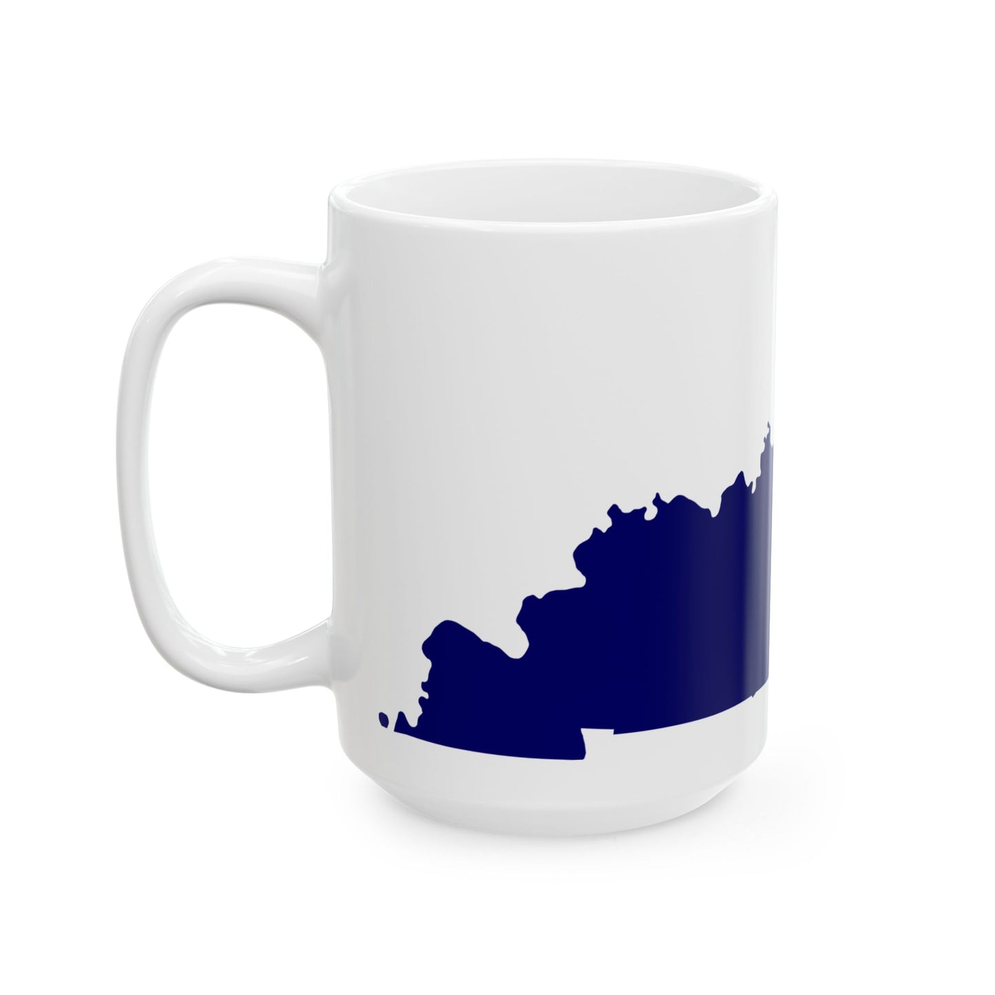 Flag-map of Kentucky (United States) White Coffee Mug-Go Mug Yourself