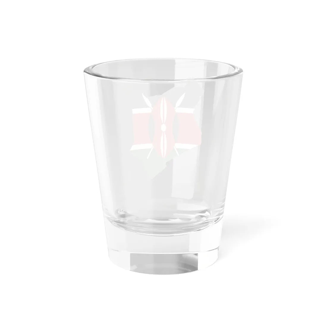 Flag map of Kenya (Kenya) Shot Glass 1.5oz - Go Mug Yourself