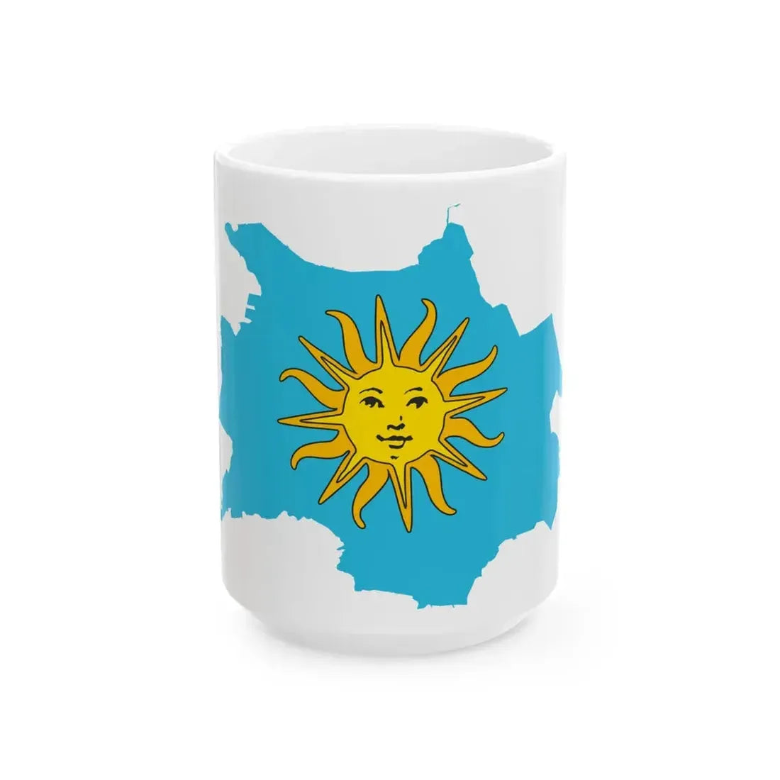 Flag-map of Koper (Slovenia) White Coffee Mug 15oz - Go Mug Yourself