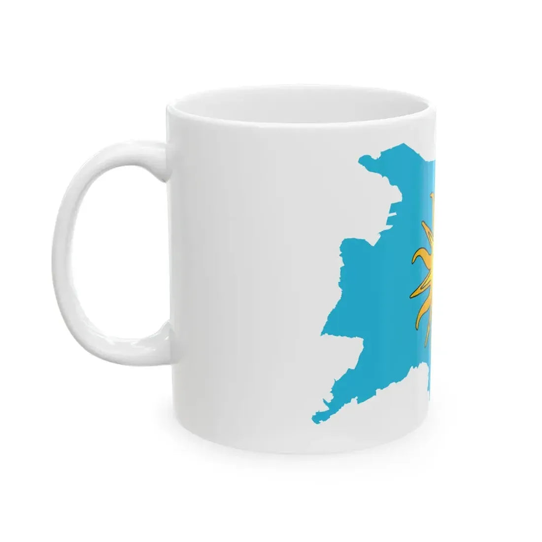 Flag-map of Koper (Slovenia) White Coffee Mug - Go Mug Yourself