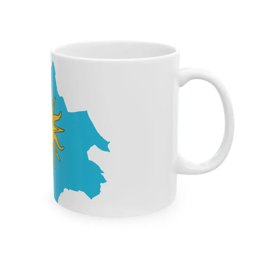 Flag-map of Koper (Slovenia) White Coffee Mug - Go Mug Yourself