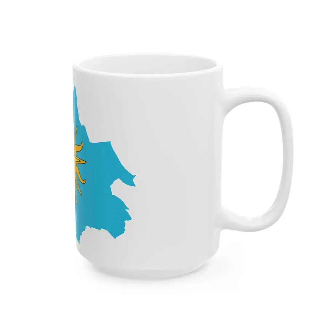 Flag-map of Koper (Slovenia) White Coffee Mug - Go Mug Yourself