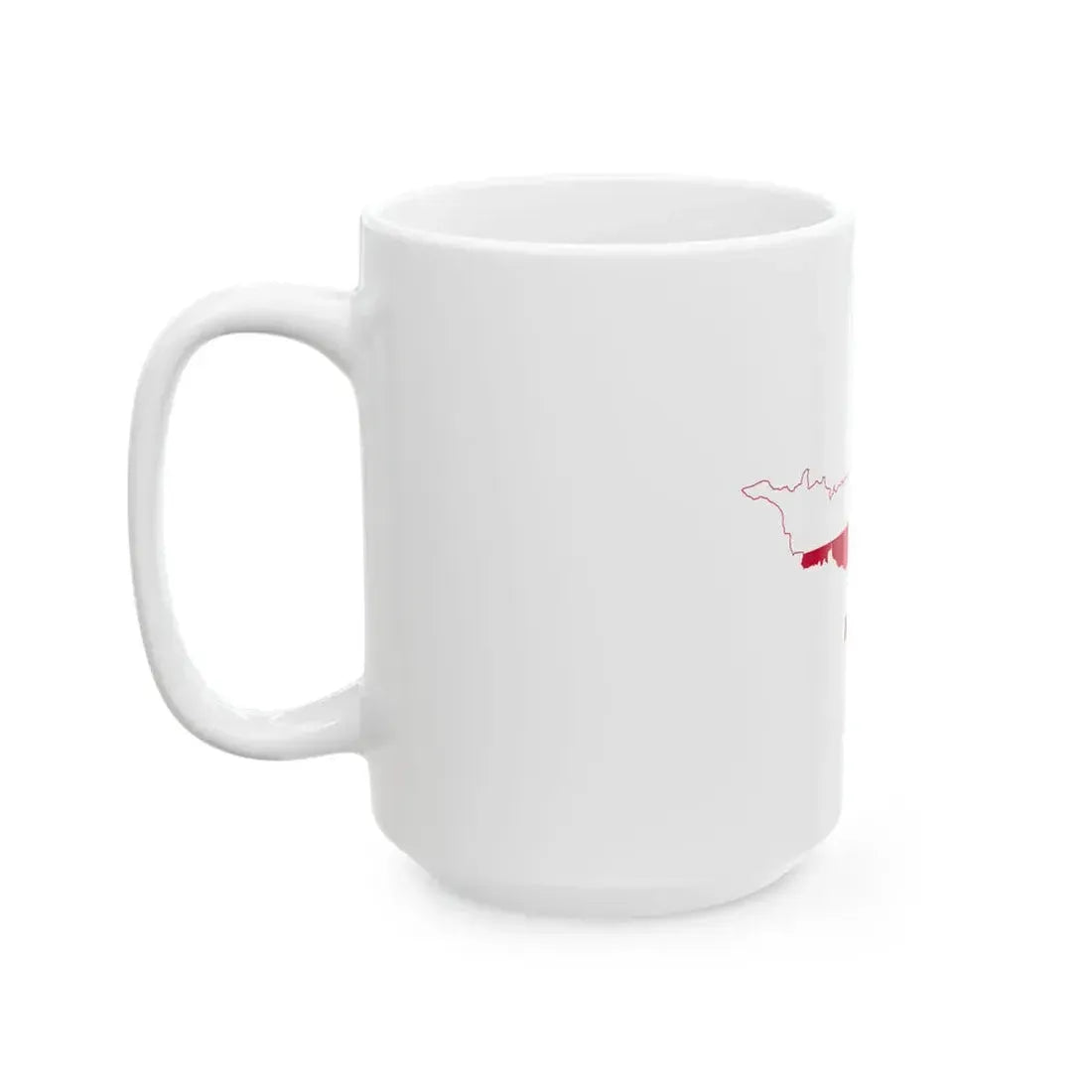 Flag-map of Kranj (Slovenia) White Coffee Mug - Go Mug Yourself